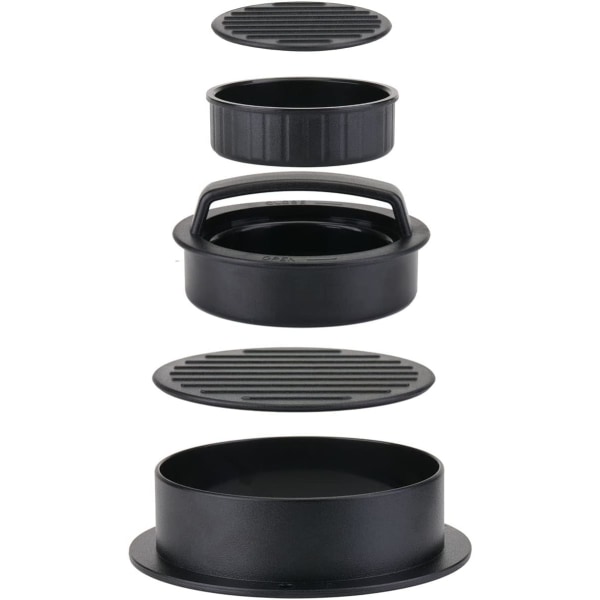 3 i 1 Burgerpress med 200 Non-Stick Papper, Burgerköttspress,