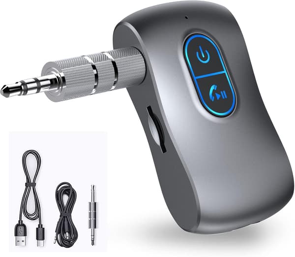 Bluetooth-mottagare, 3,5 mm trådlös Bluetooth 5.0-aux