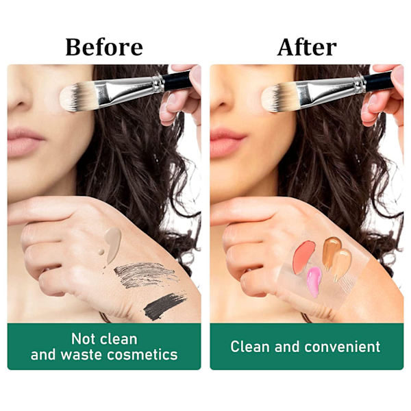 100 st Makeup-palett PU-film transparent PU-film