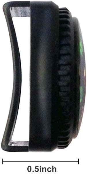Mini Kompass Knappkompass for Paracord Armbånd Væskefylt C