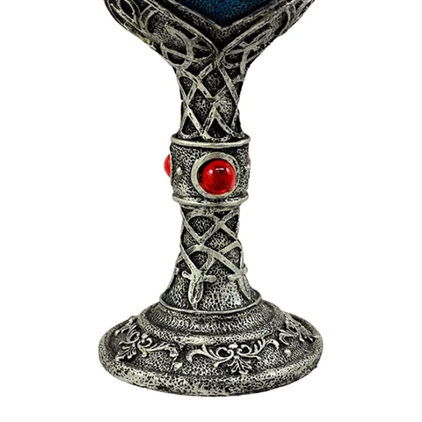 Blue Remus Grey Celtic Wolf Magic 7oz Wine Chalice Bägare Cup,