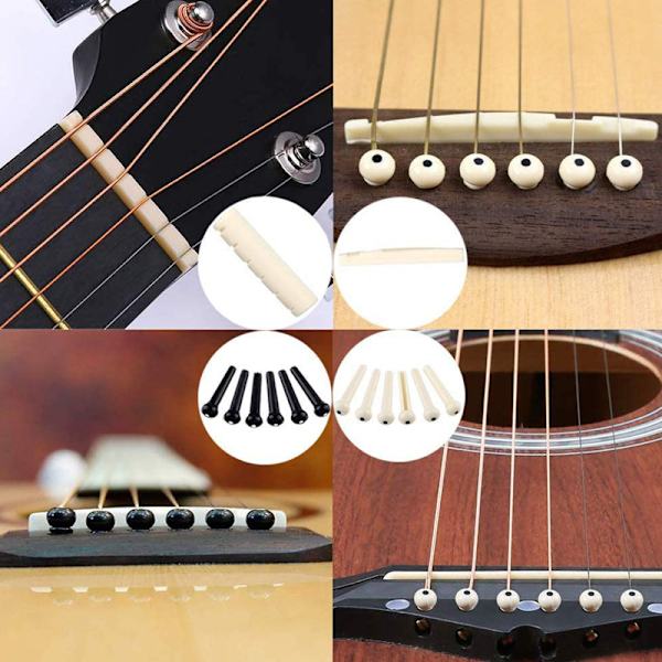 Gitar Stemme Klips Plektrum Fingersticks Strenger 3-i-1 Streng