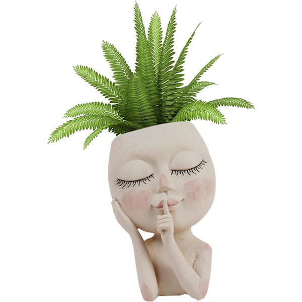 1 Stycke Sphinx Planter, Sukkulenter Planter med Dräneringshål,