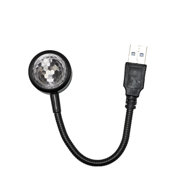 Auton kattovalo, Mini romanttinen LED-sisävalo ääniohjauksella ja 4 värillä, 9 toimintatilalla, säädettävä Pl