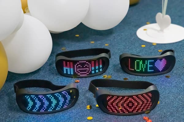 Luminous programmerbara LED-glasögon för män och kvinnor med
