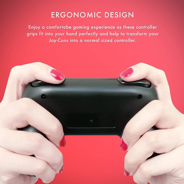 Numskull Rat og Komfort Controller Greb til Nintendo Switch Joy-Con, 2 Controller Greb
