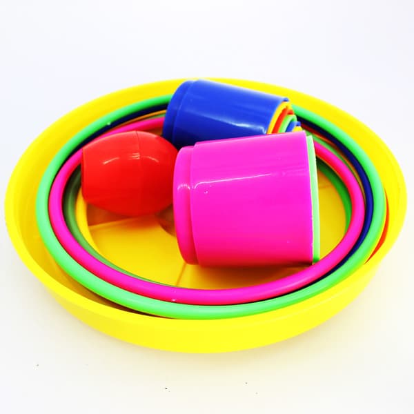 Barnens 18\" Färgglada Plast Ringkastningsspel Set