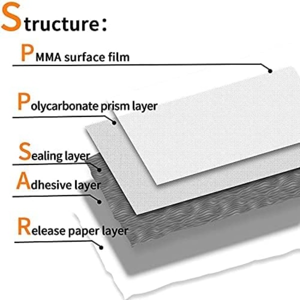 Hvid Reflekterende Tape 5cm*15m Vandafvisende Reflekterende Tape