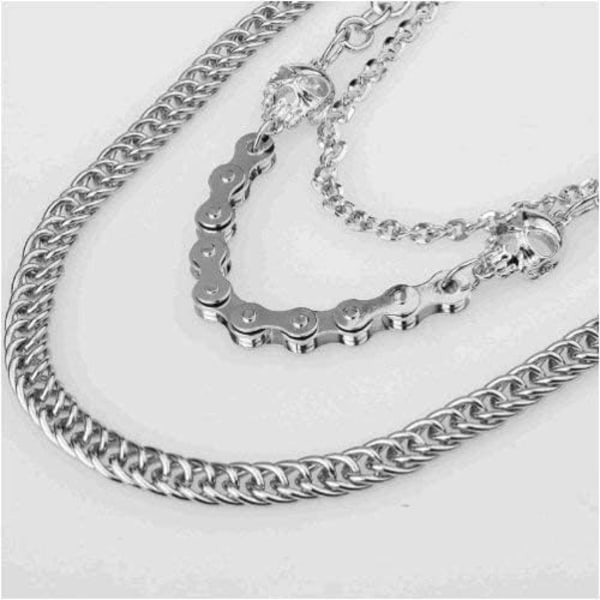 Buks Kæde til Mænd Kvinder, Biker Skull Chain Wallet, Lang Cool EMO Punk Bukser Lomme Bælte Nøgleringe til Hip Hop R