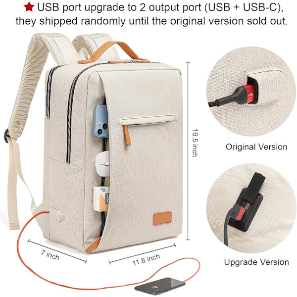 Stor reseväska för bärbar dator - handbagage för flygbolag