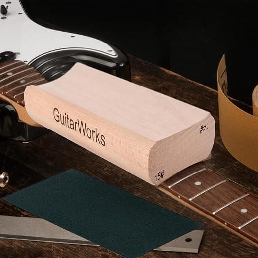 Basguitar-udjævnings-slibningsblok - Instrumentmager