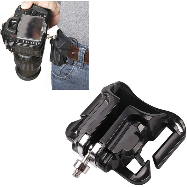 2 stk DSLR Kamera Belteklips Midjeholster Holder Seler