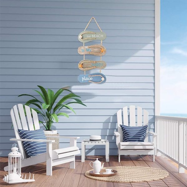 1 stk Nautisk Strand Havaianas Dekoration Trævæg Ornament