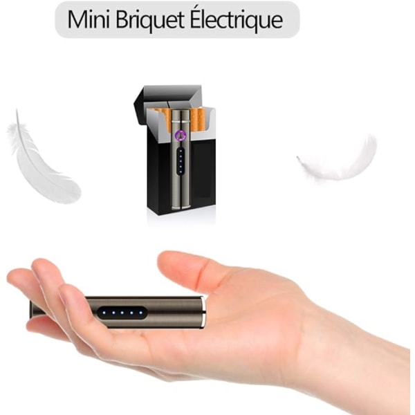 Elektrisk tändare, USB uppladdningsbar tändare, ljusbågständare med