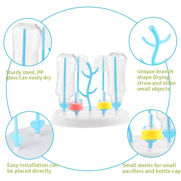1 stk. flaske tørkestativ. Nipple koppholder dryppstativ Oppbevaring