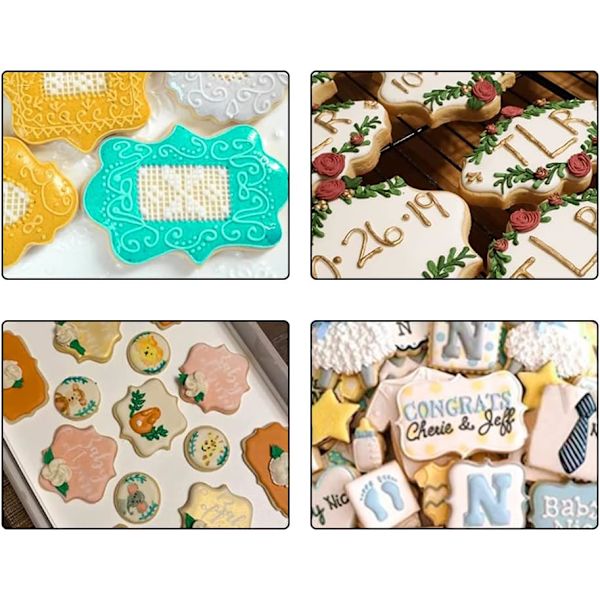 8-delt sett med kakeformer i rustfritt stål - Kakeformer til baking