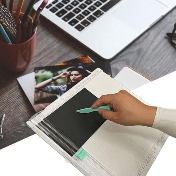 1 kpl (Valkoinen) Paperinleikkuri Leikkauslevy Käsityöpaperin Leikkuri