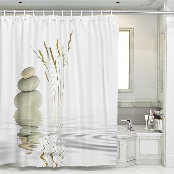 Duschdraperi 180x180 cm Digitaltryck Modern Design Vattentät