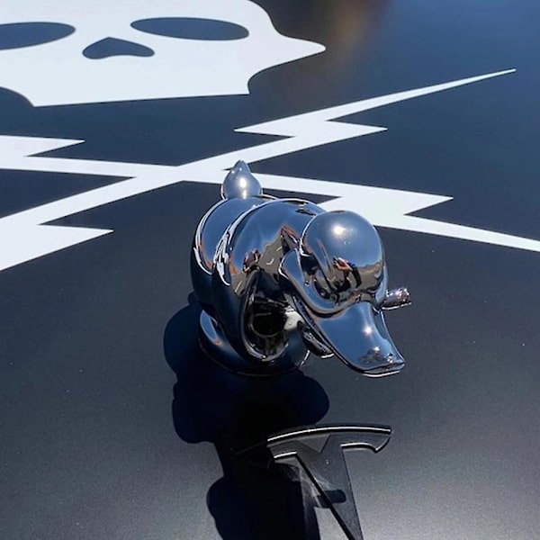 3d Sjov Vred And Duck Hood Ornament Bil Bonnet Ornament Hjemmekontor