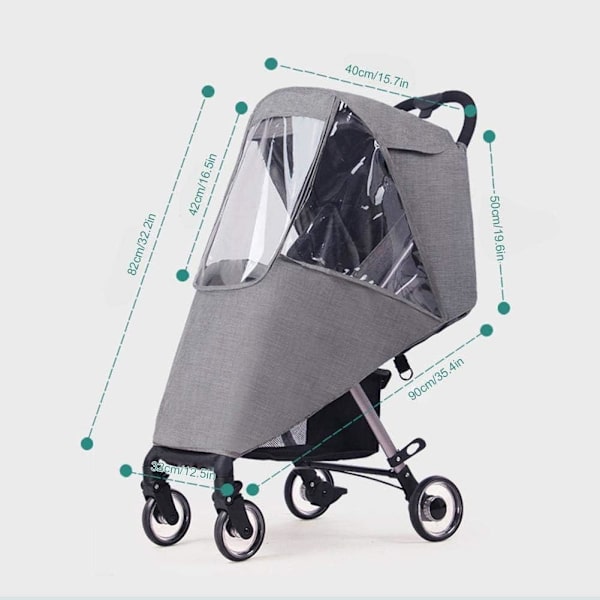 Regnskydd Universal Barnvagn Regnkappa Mysig Regnkappa Baby