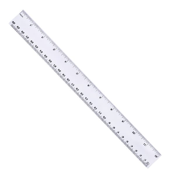 Plastlinjal, gradering, transparent 30cm