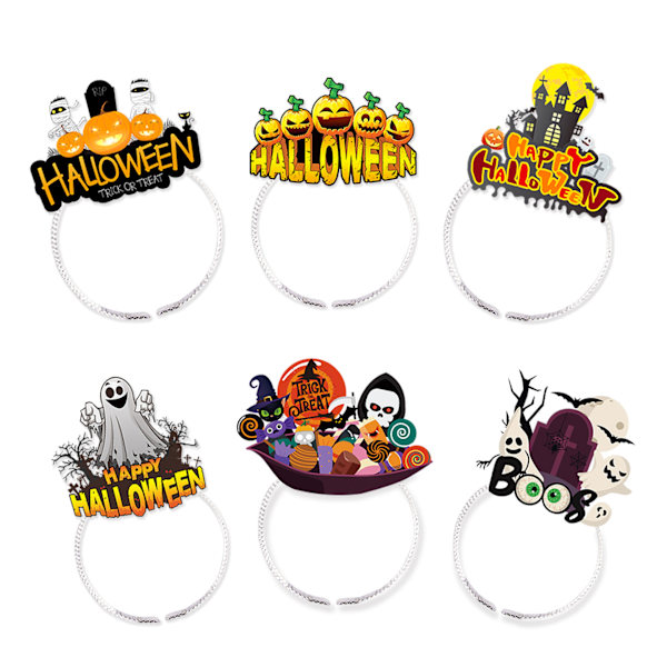 Halloween-juhlatyyliset hiusrenkaat, lomahiuslisävarusteet