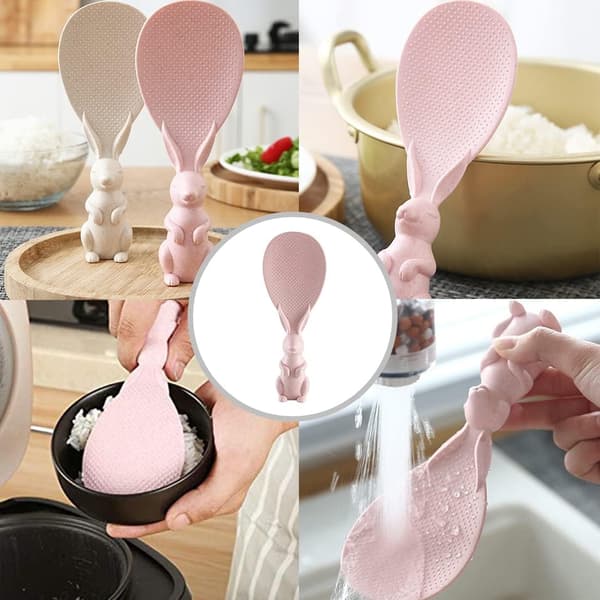 2 stk. Non-stick Ris Ske, Egern Ris Ske Kanin Formet