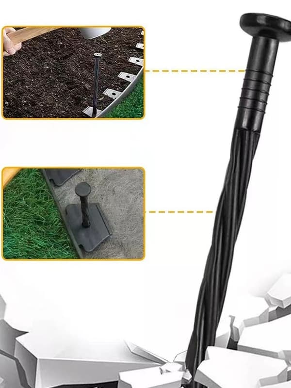 Gräsmattekantspikar, Tomathållare, 20 st Plastträdgårdsankare