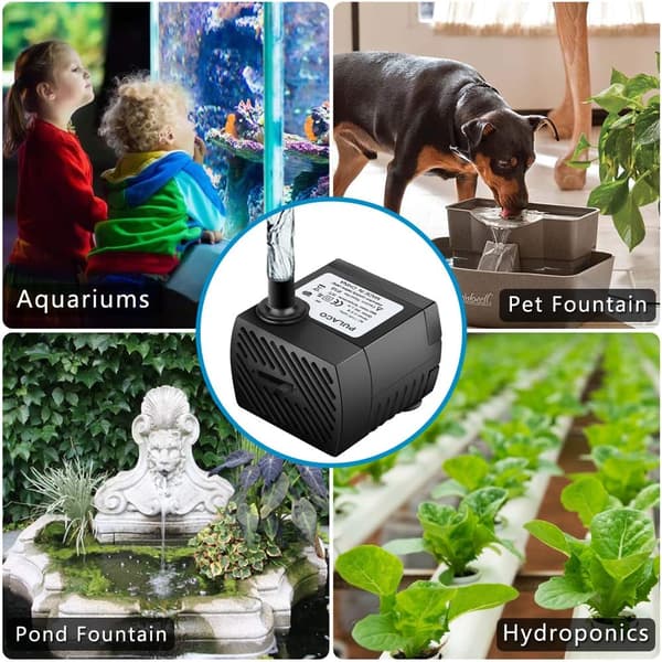 80GPH 5W mini-sänkbar vattenpump för akvarium, damm,