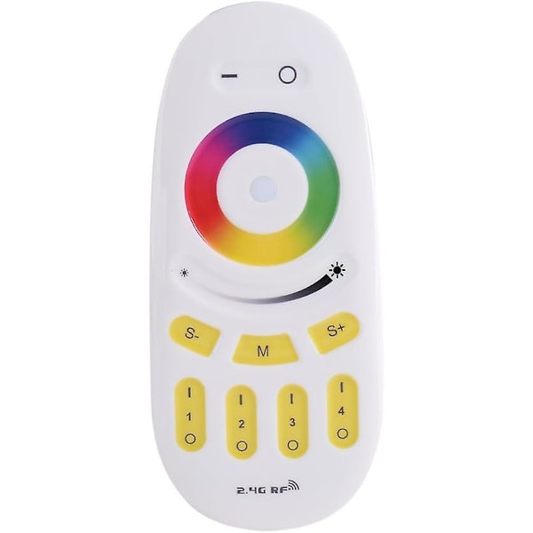 RF LED Remote Controller, 2.4G RGBW Remote Control 4 Zone Full Touch Wireless LED Controller RF Touch LED RGB Dimmer for