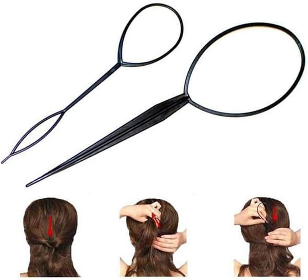 2 stk. Hårpleje Ponytail Styling Maker Tool DIY Fletning til Kvinder