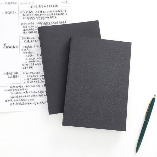 Skitsebog Tom skitsebog med sort vellum-omslag til