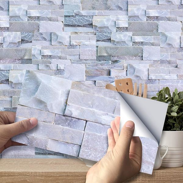 27 kpl itseliimautuvia laattatarroja, vedenpitäviä PVC-seinätarroja