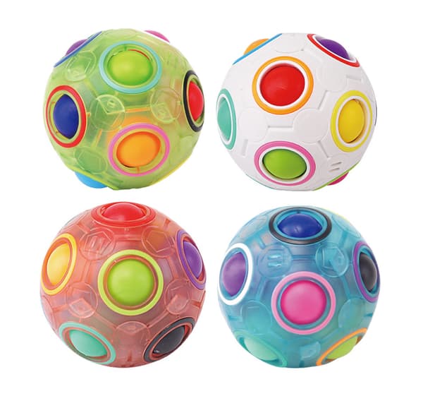 Magic Rainbow Ball Regnbue Magic Regnbue Ball Puslespil Terning Terning til