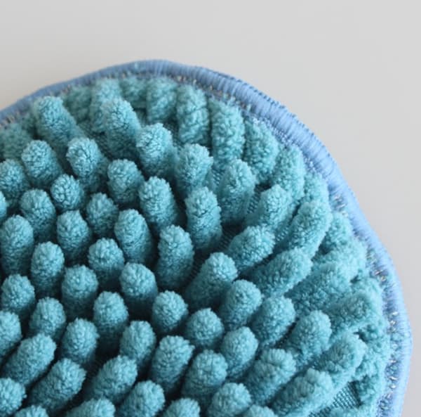 2-lags Mikrofiber Dampbørstmatte med Damp Handsker, Lang Bunke