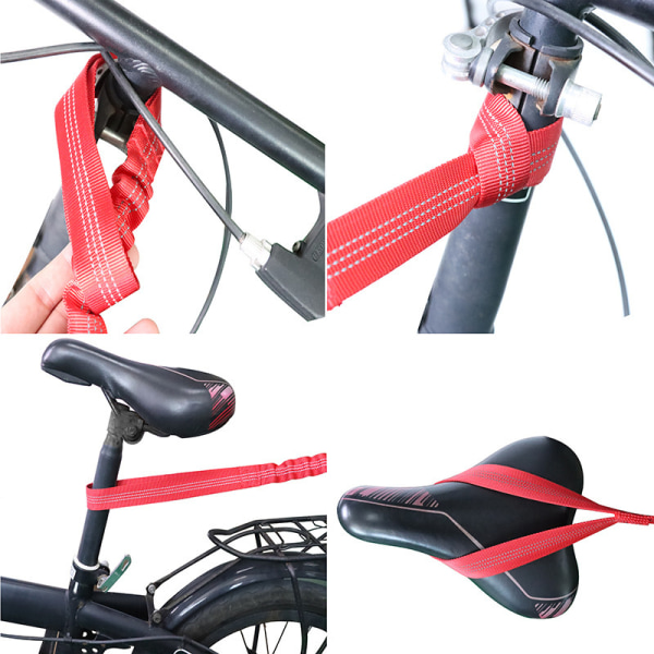 Cykel Nylon Elastic Pull Rope - Mountain Bike Triangular Bag