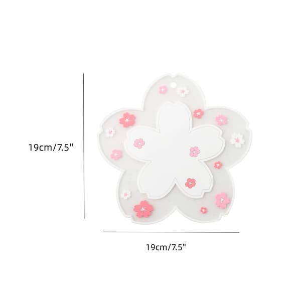 4 stk. 7,5 \"x 7,5\" Kirsebærblomst-underlag