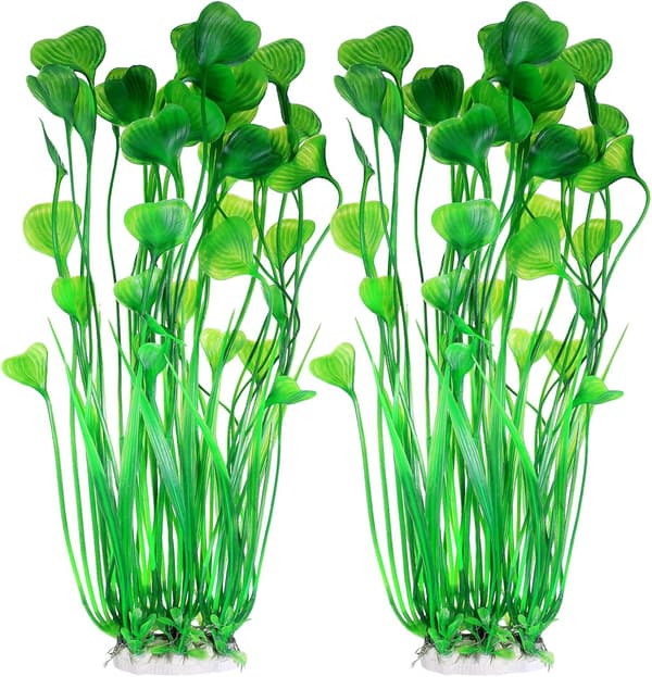 2 stycken akvariedekoration simulerade vattenväxter akvarium