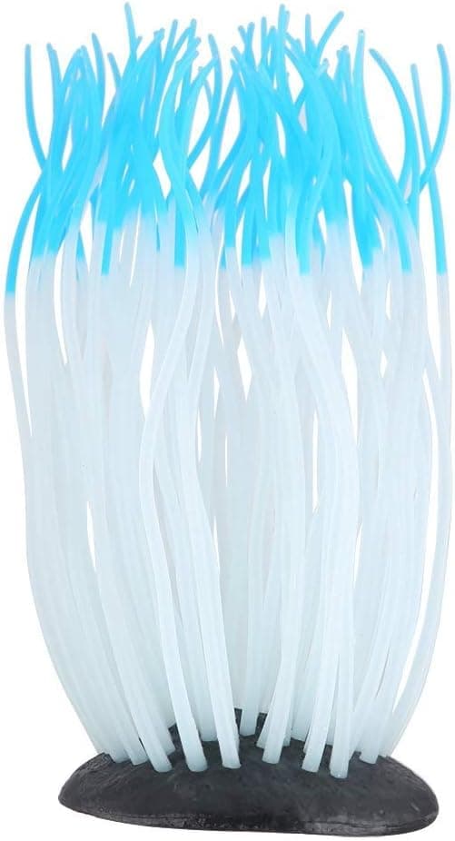1 Stykke Lysende Silikon Kunstig Korall for Akvarium