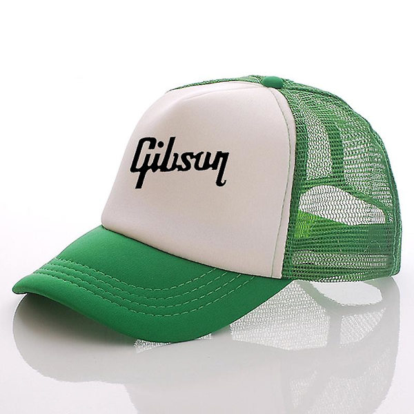 Guitar Gibson Trucker Cap Män Rolig Gibson Hat Baseball Cap Sommar Unisex Mesh Net Caps Mässing Spänne Pappa Cap Snapback Justerbar A10