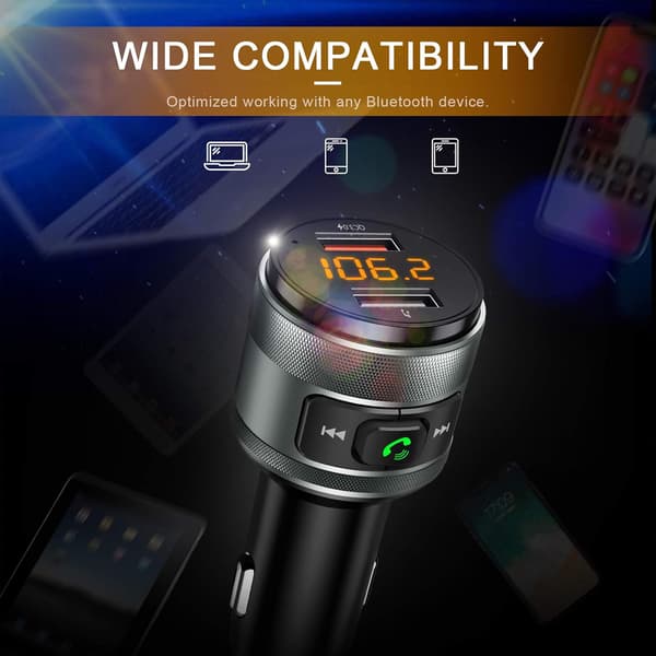Bluetooth 5.3 FM-sender for bil