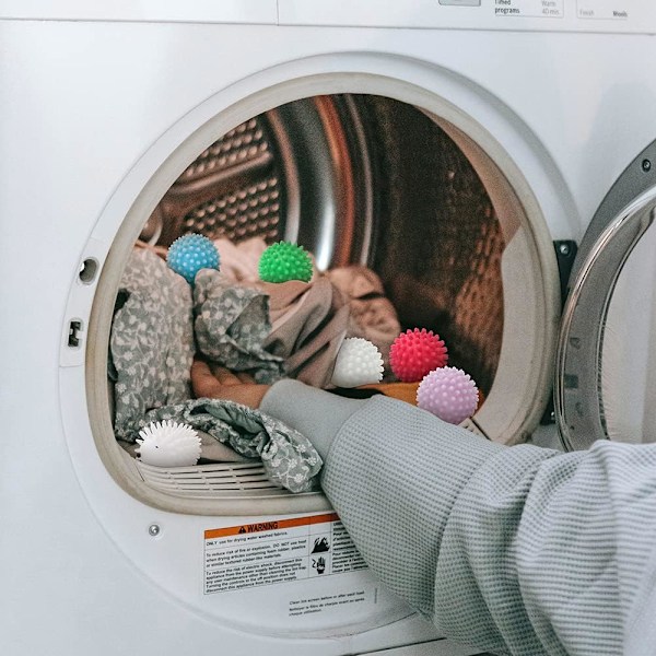 4 pakkausta Eco Laundry Dryer Balls - Uudelleenkäytettävät pehmeät silikoniset pesupallot