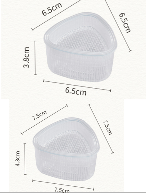 2 Stykker Form (Stor) for Japansk Onigiri Maker Risboller Tria