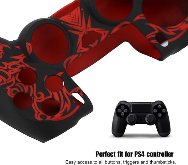 1 st PS4-kontrollskydd, silikonkontrollskydd, mjukt