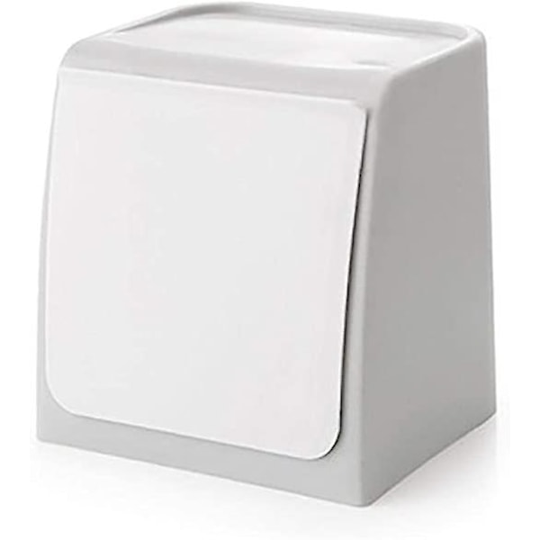 Mini seinälle kiinnitettävä roskakori, rei'ittämätön keittiön jäteastia, jäteastia keittiöön, kylpyhuoneeseen, WC:hen, toimistoon - Harmaa