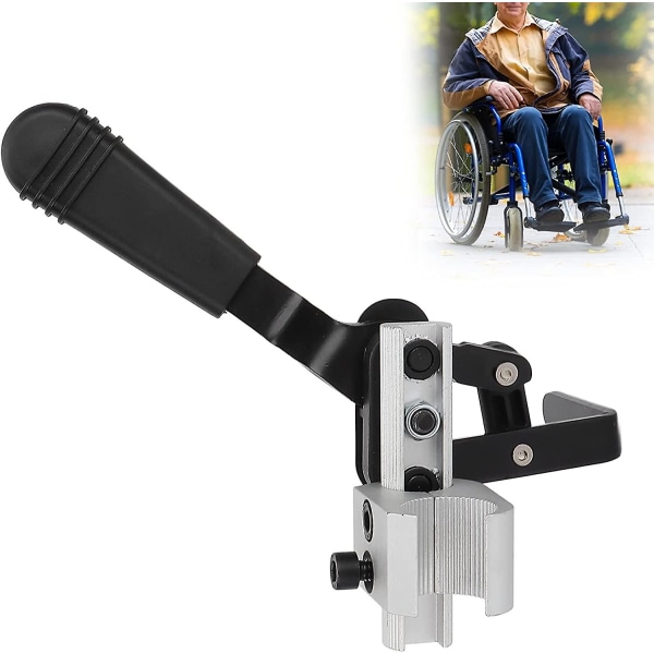 Right Part Wheelchair Brake, Professional Portable Aluminum Alloy Electric Wheelchair Brake Wheelchair Handbrake Replacement Accessory