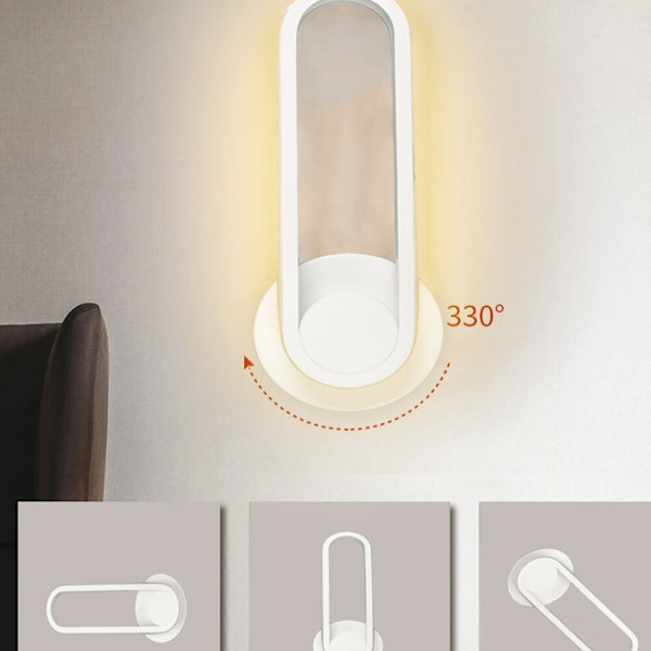 (sort)Væglampe soveværelse hovedgærde lille natlampe kreativ