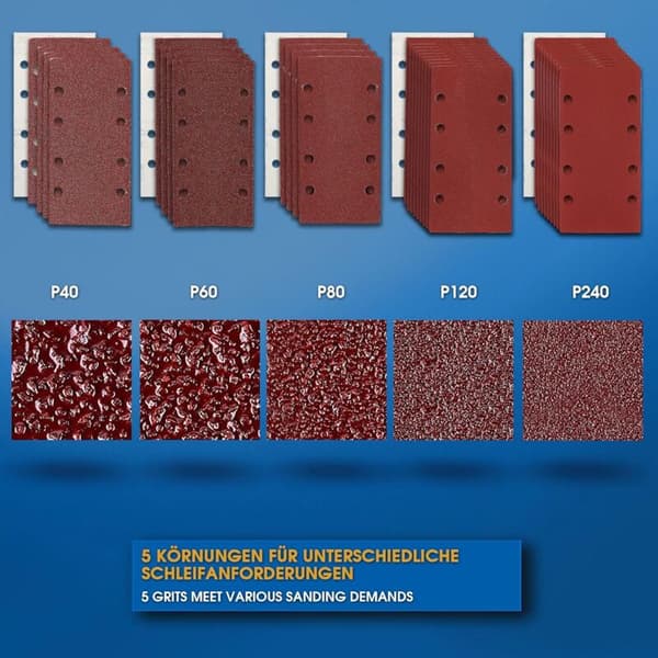 Slippapper 93 x 185 mm. Paket med 35
