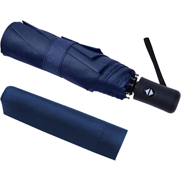 Foldbar paraply, Kompakt Automatisk Paraply Foldbar Åben og