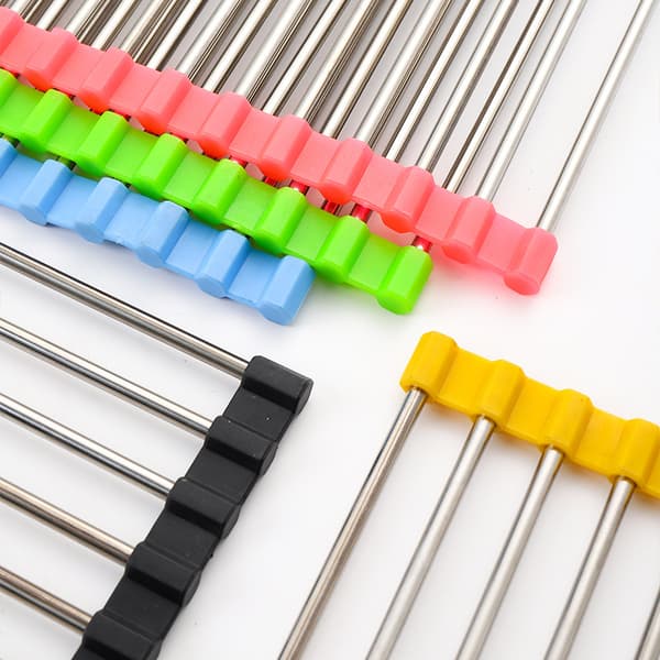 Foldbar Oppvaskstativ Over Vask, 37*23,5cm Rullbar Rustfritt